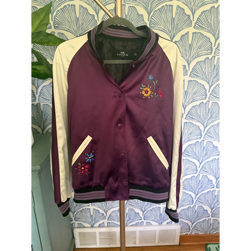 Coach Floral Embroidered Souvenir Jacket Sz. L- SOLD OUT ONLINE